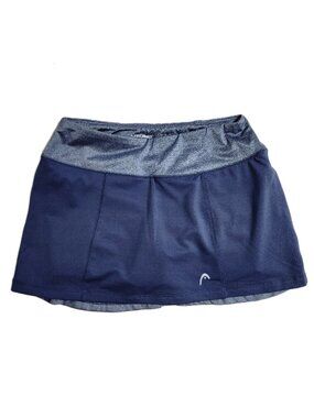 Head Womens Athletic Periwinkle Pearl Gray Prestige Golf/Tennis Skort XS NWOT